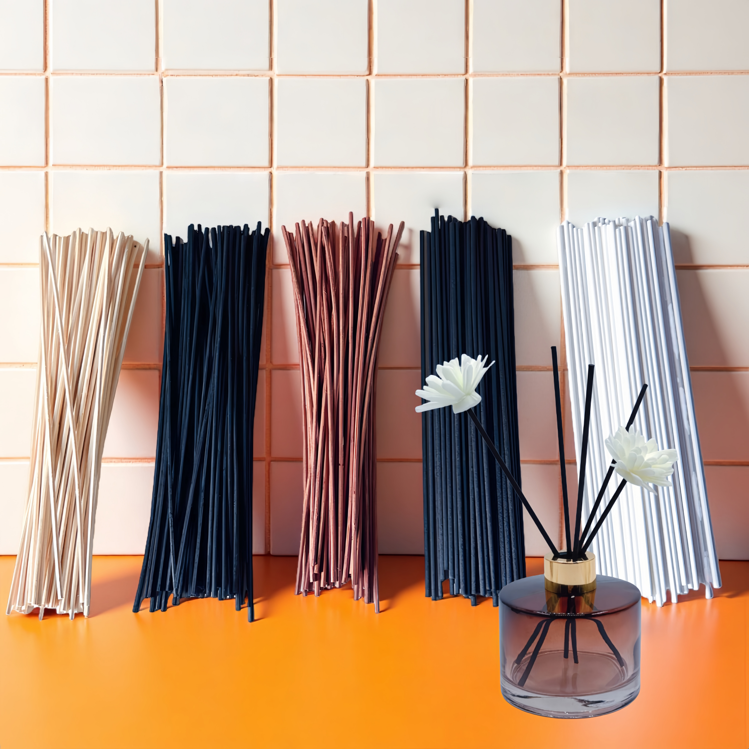 Home Fragrance Natural - 50 Pieces of Natural Wood Rattan