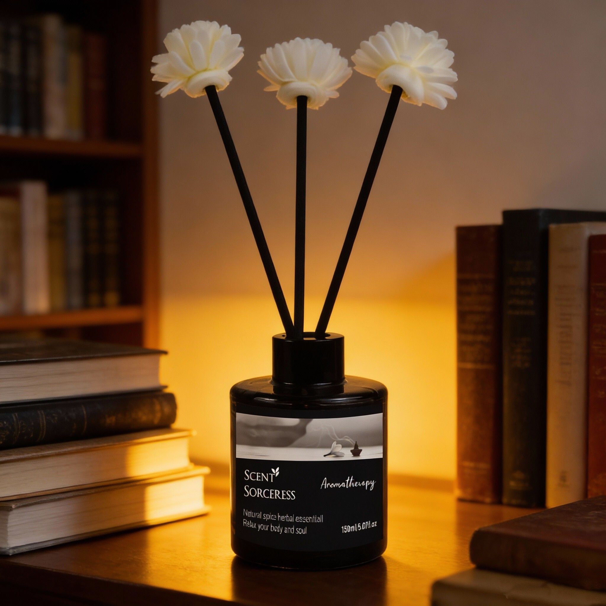 Home Fragrance Vanilla Reed Diffuser - 150ml Reed Diffuser Sets Fragrance Jasmine