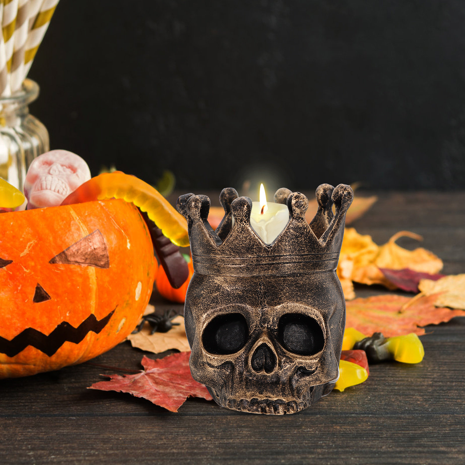 Skull C Holder Resin Container - Wax Melt Burner ulasan dan harga