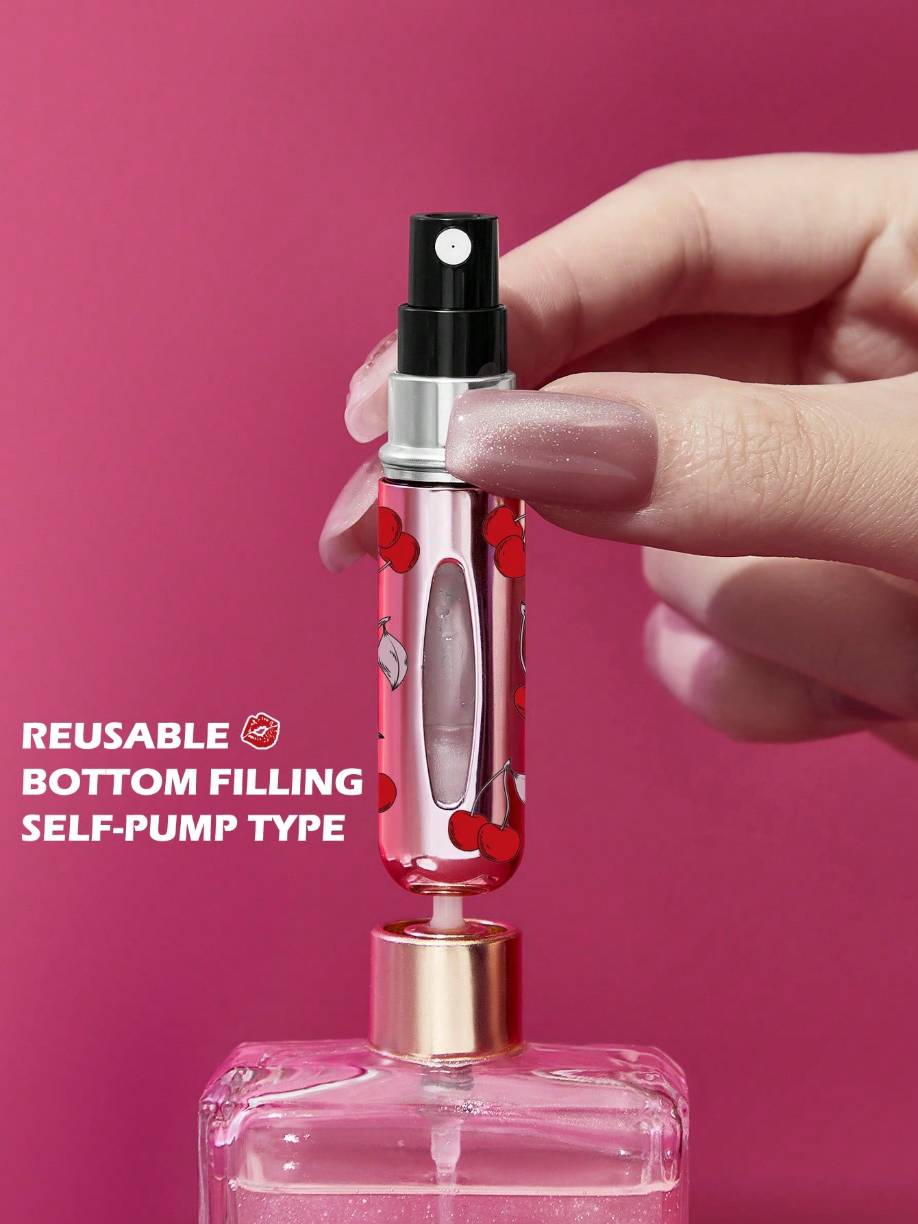 Betty Boop x SHEIN 5ml Pink Re - Perfume Atomizer Travel ulasan dan harga