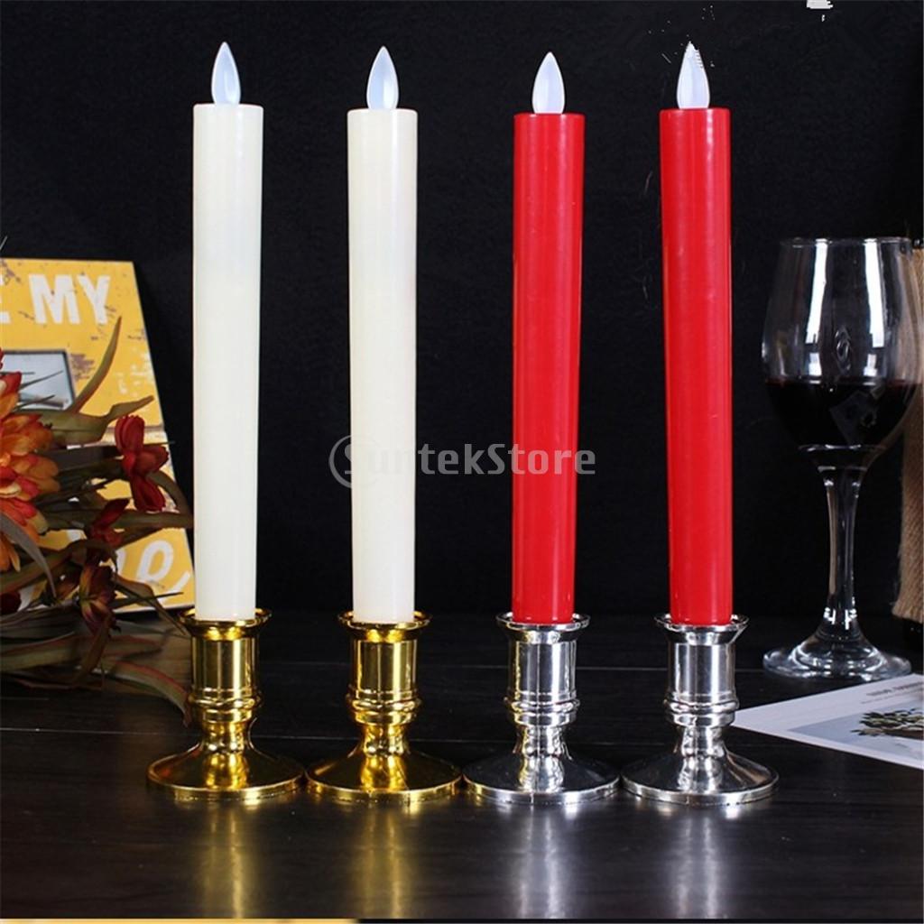 12pcs Plastic Chamberstick Tap - Beeswax Taper Candle ulasan dan harga