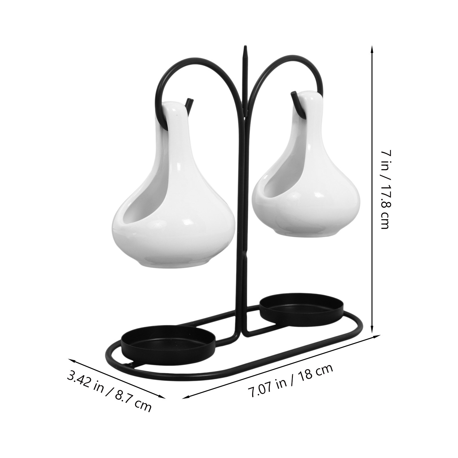 1Set Ceramic Dual Hanging Ince - Wax Melt Burner ulasan dan harga