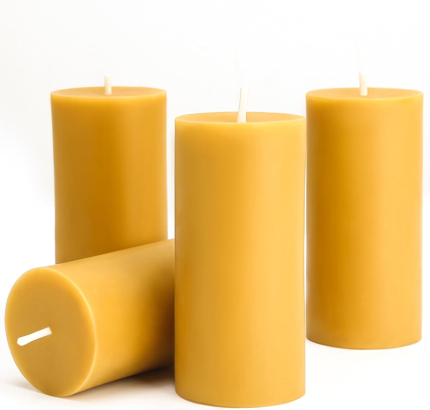1/3/5PCS Beeswax Pillar Candle - Beeswax Taper Candle ulasan dan harga