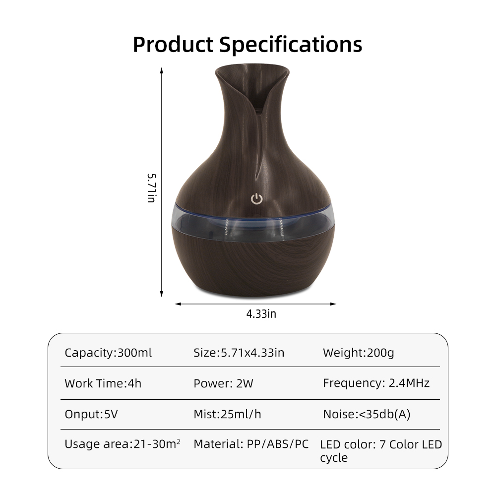 300ml USB Aromatherapy Humidif - Home Fragrance Natural ulasan dan harga