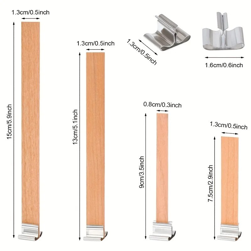 30pcs High Quality Wooden Cand - Beeswax Taper Candle ulasan dan harga