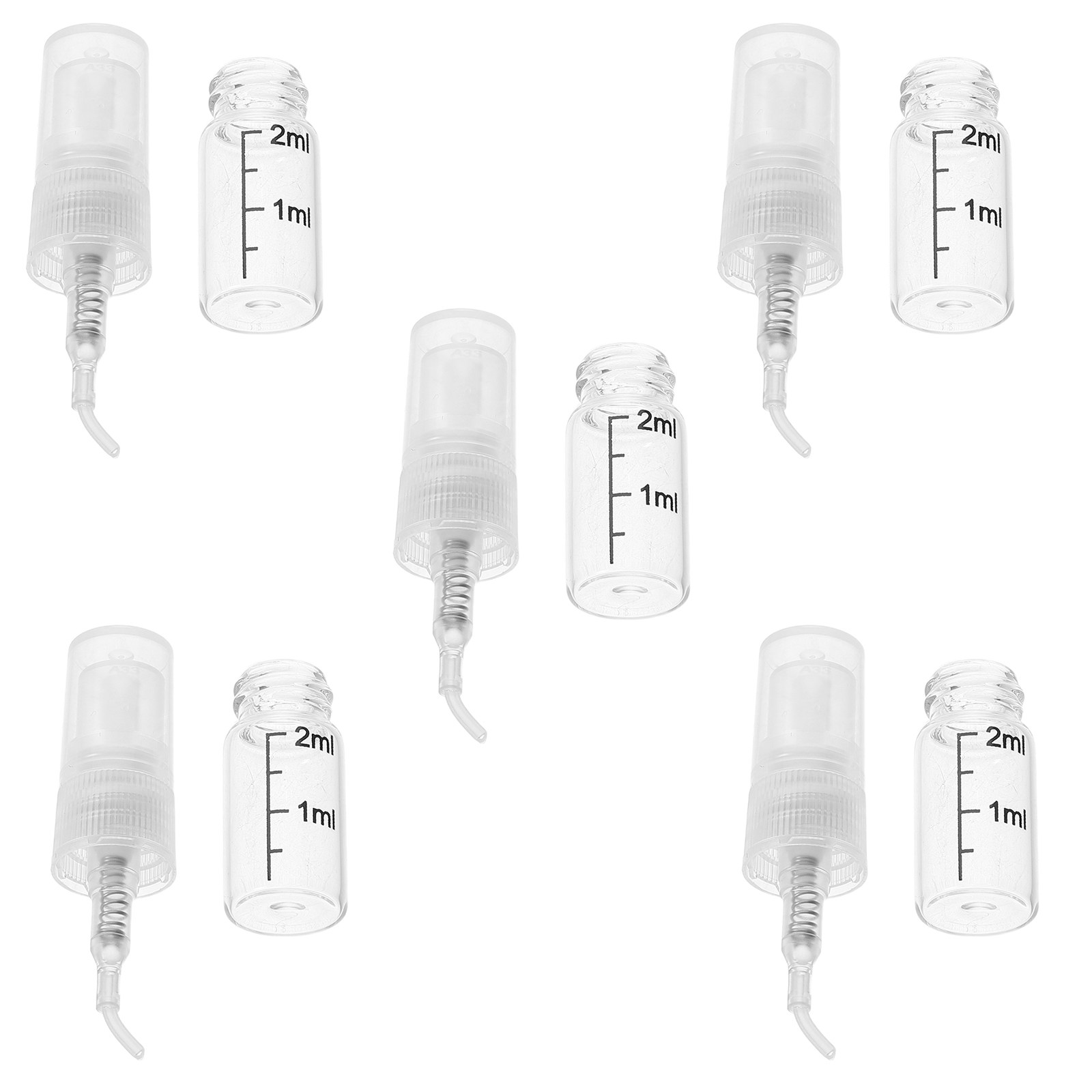5Pcs Portable Spray Bottle Set - Perfume Atomizer Travel ulasan dan harga