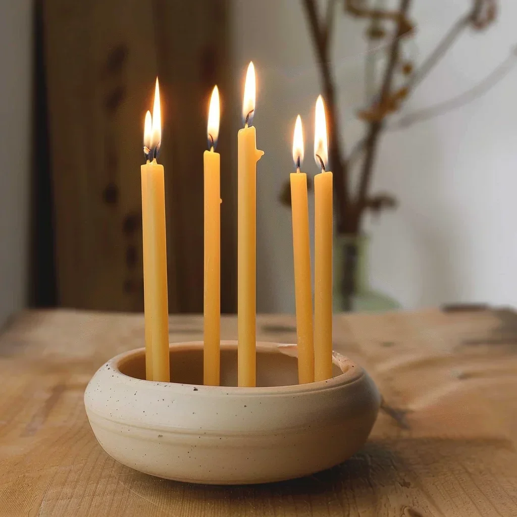 25PCS/1PACK Hanukkah Candle Na - Beeswax Taper Candle ulasan dan harga