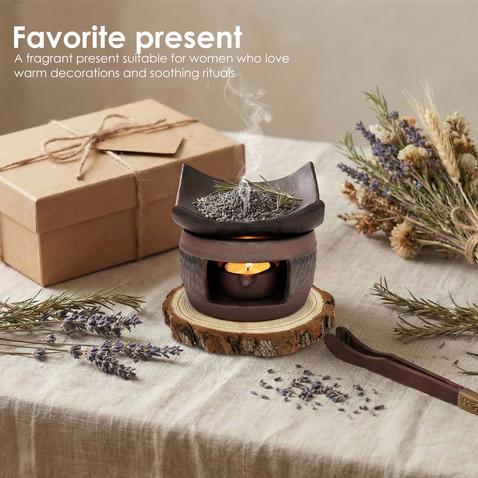 Ceramic Aromatherapy Tea Stove - Wax Melt Burner ulasan dan harga