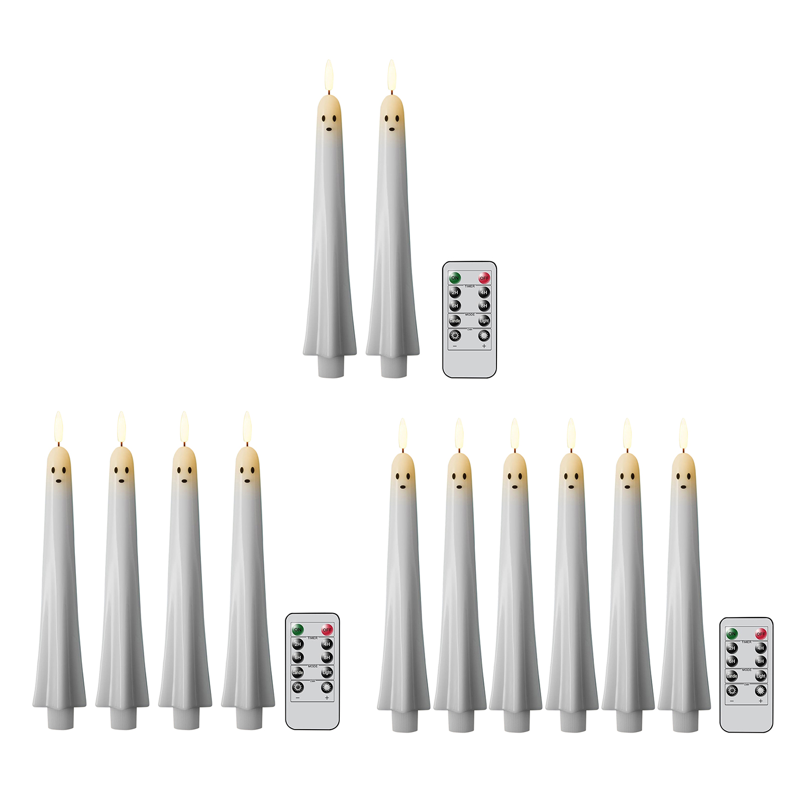 F5 Ghost Shaped Ghost Taper Ca - Beeswax Taper Candle ulasan dan harga