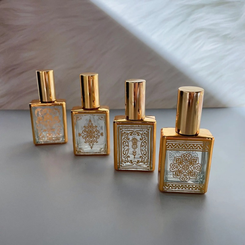 15ml 4 Random Patterns Glass P - Perfume Atomizer Travel ulasan dan harga
