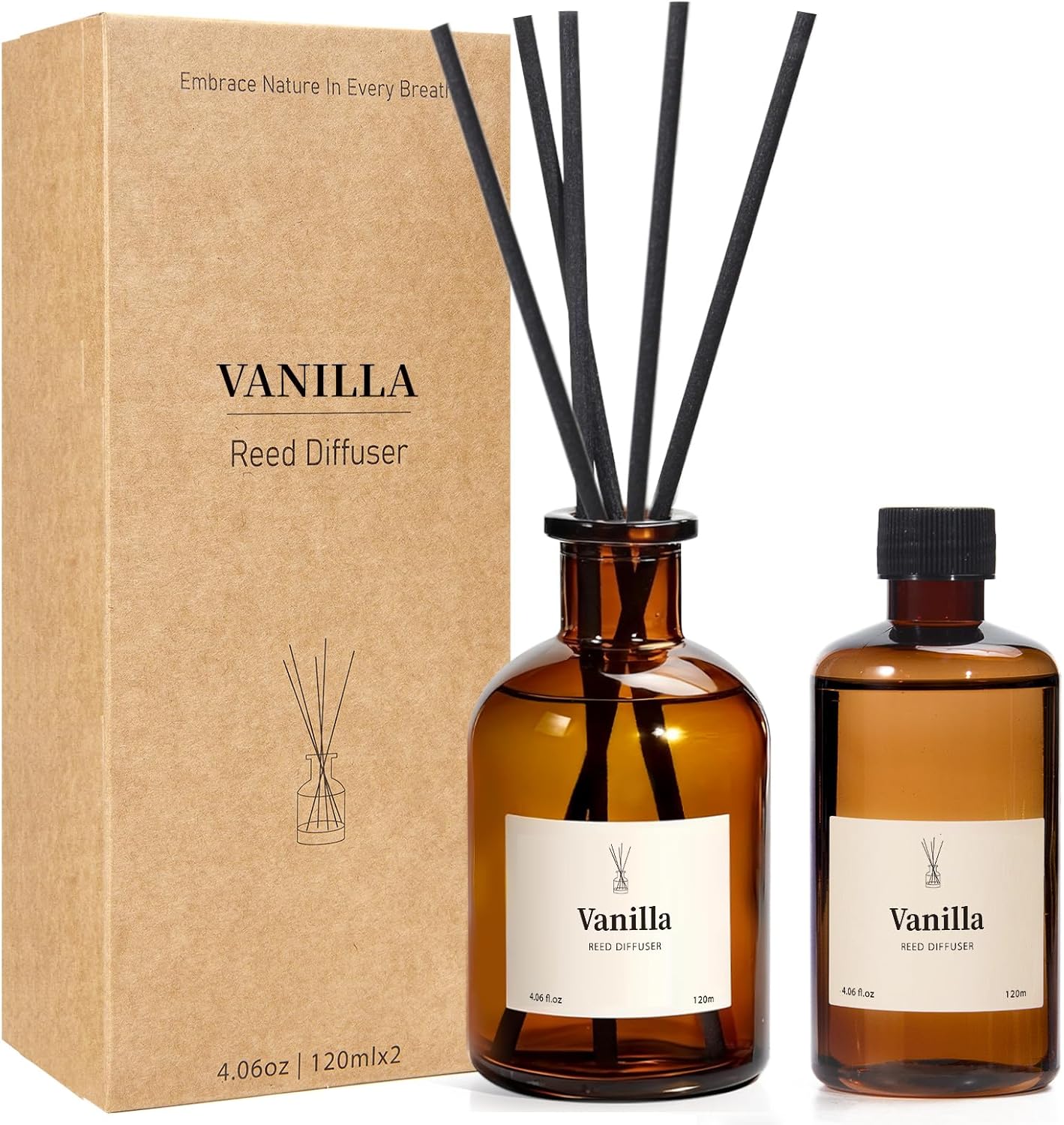 Vanilla Reed Diffuser Set, 8.1 - Home Fragrance Vanilla Reed Diffuser ulasan dan harga