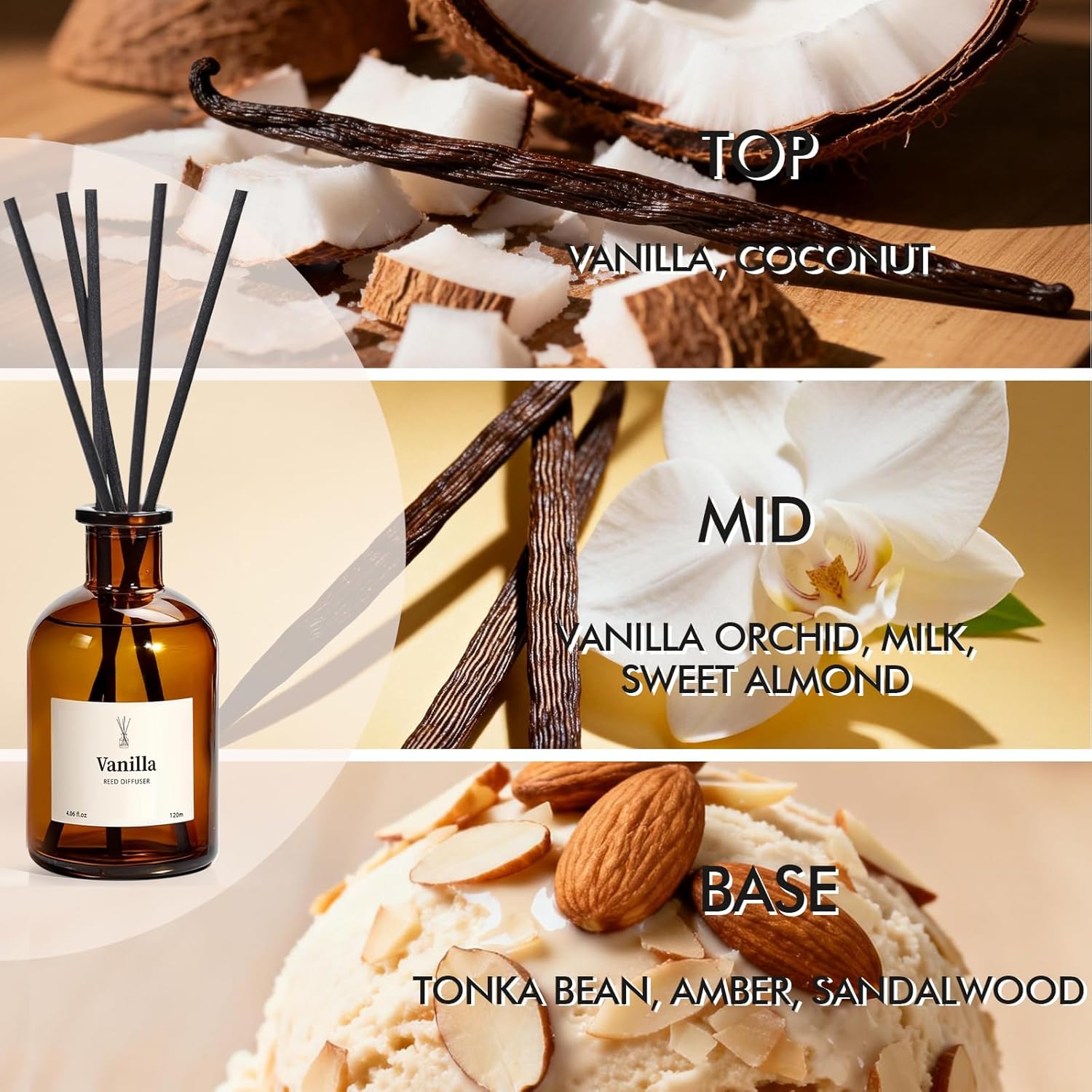 Vanilla Reed Diffuser Set, 8.1 - Home Fragrance Vanilla Reed Diffuser ulasan dan harga
