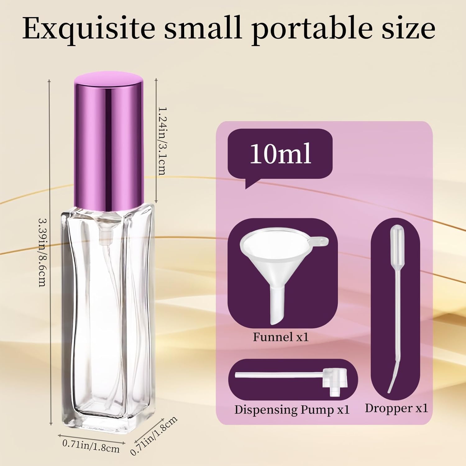 6 Pcs 10ML Travel Refillable P - Perfume Atomizer Travel ulasan dan harga