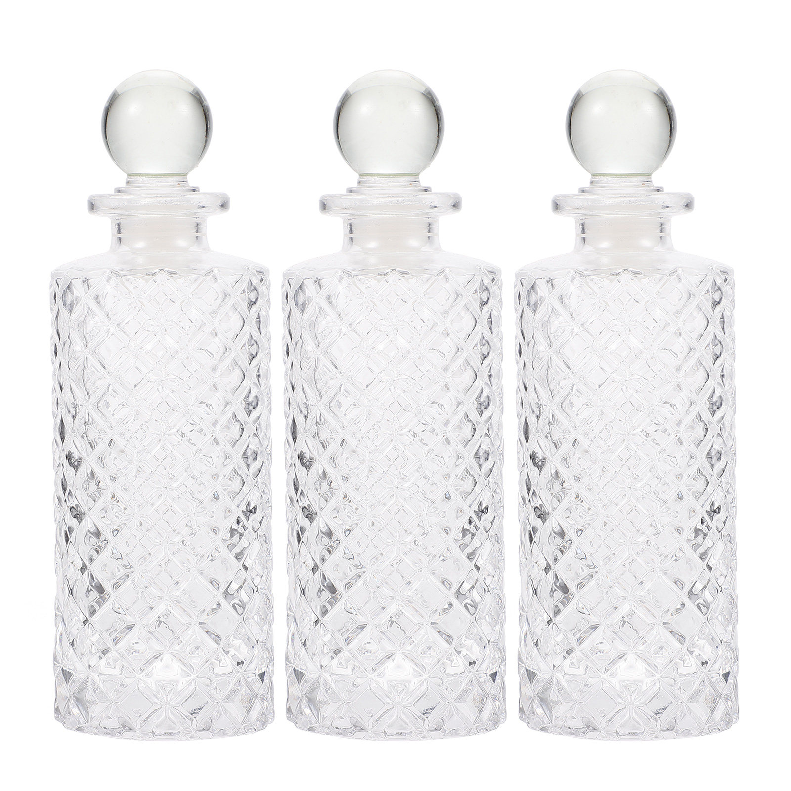 3Pcs Empty Glass Diffuser Bott - Home Fragrance Aroma ulasan dan harga