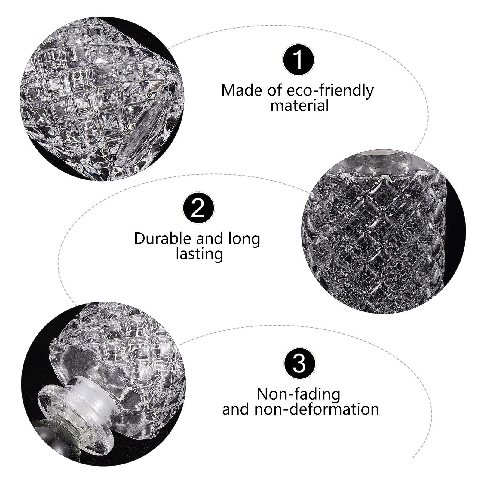 3Pcs Empty Glass Diffuser Bott - Home Fragrance Aroma ulasan dan harga