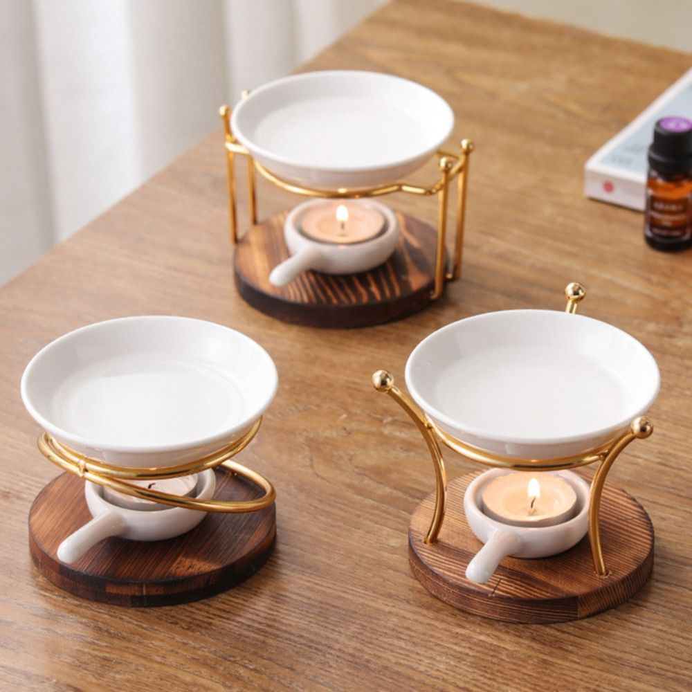 Practical Wooden Base Aromathe - Wax Melt Burner ulasan dan harga
