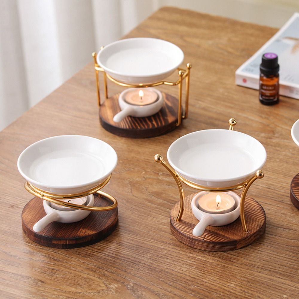 Practical Wooden Base Aromathe - Wax Melt Burner ulasan dan harga