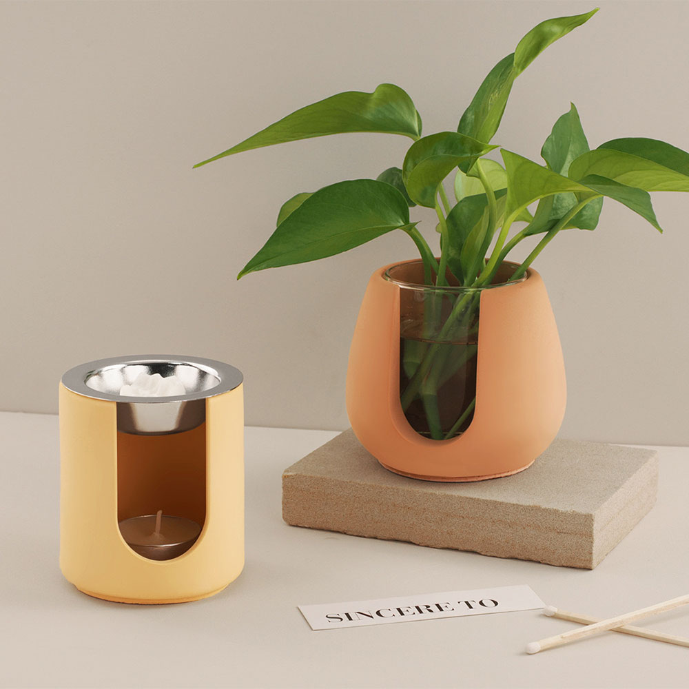Cylindrical Incense Burner Sil - Wax Melt Burner ulasan dan harga