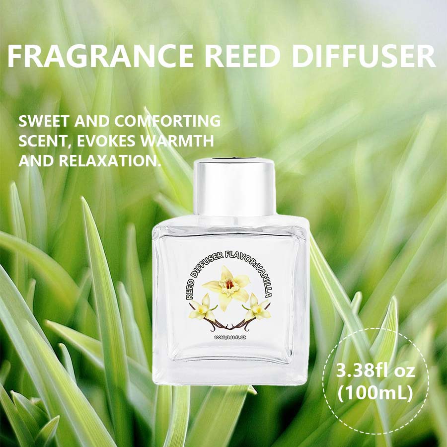 Flower Reed Diffuser-Vanilla S - Home Fragrance Vanilla Reed Diffuser ulasan dan harga