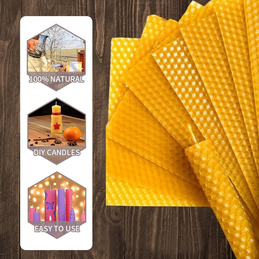 10/20/30pcs Natural Beeswax Sh - Beeswax Taper Candle ulasan dan harga