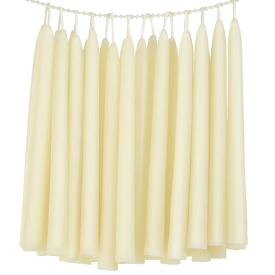 24 Pack Natural Beeswax Taper  - Beeswax Taper Candle ulasan dan harga