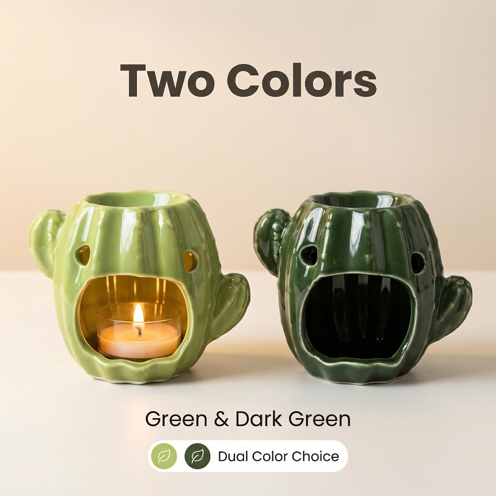 Cactus Shaped Ceramic Oil Burn - Wax Melt Burner ulasan dan harga