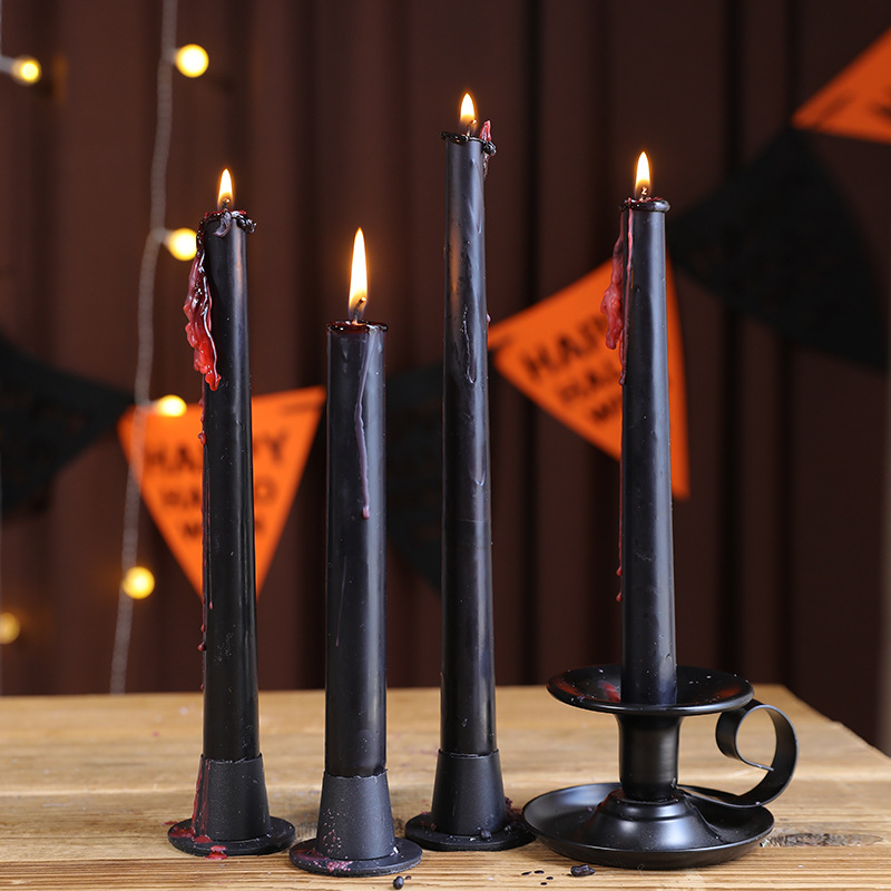 Gothic Skull Taper Candles Aut - Beeswax Taper Candle ulasan dan harga