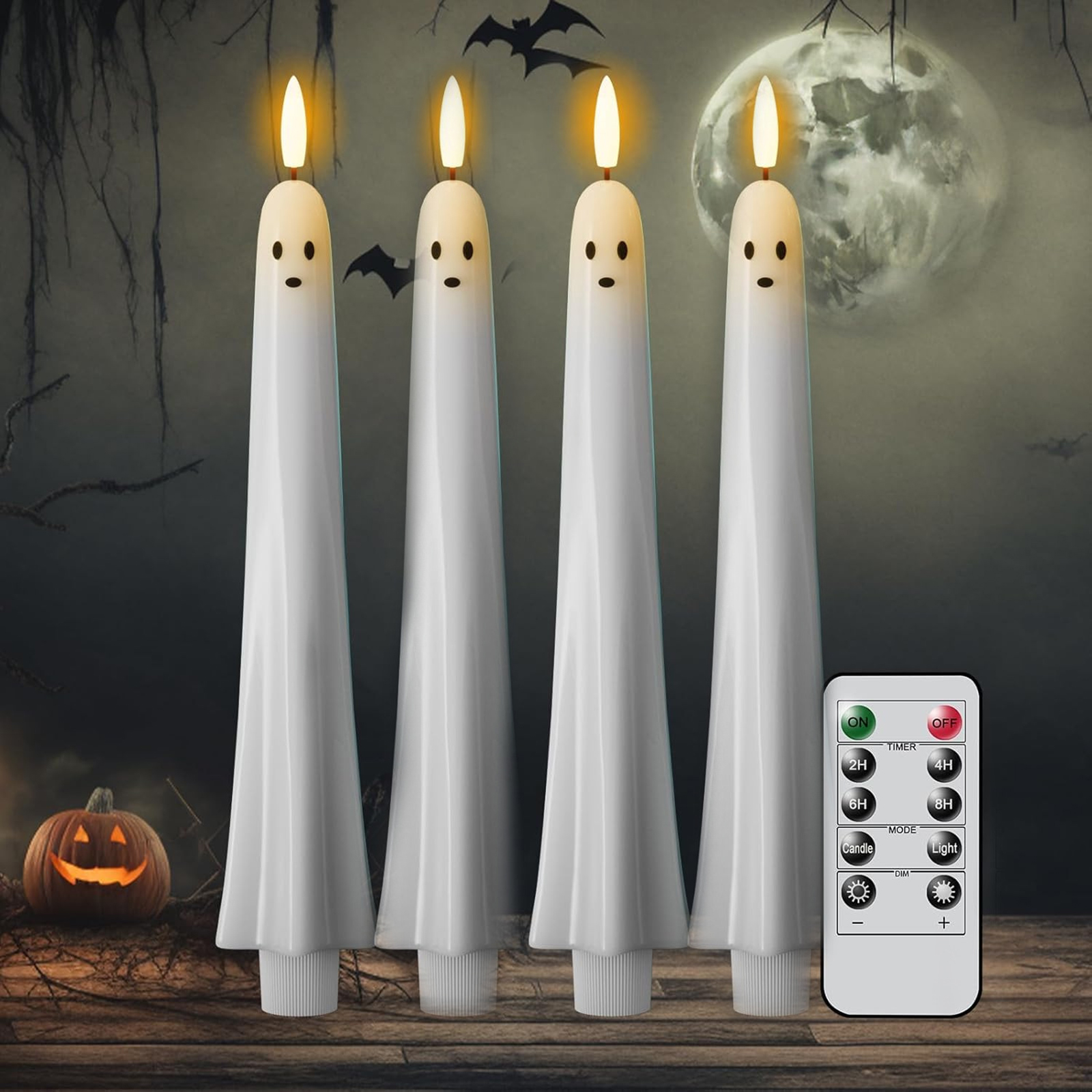C5 Ghost Shaped Ghost Taper Ca - Beeswax Taper Candle ulasan dan harga