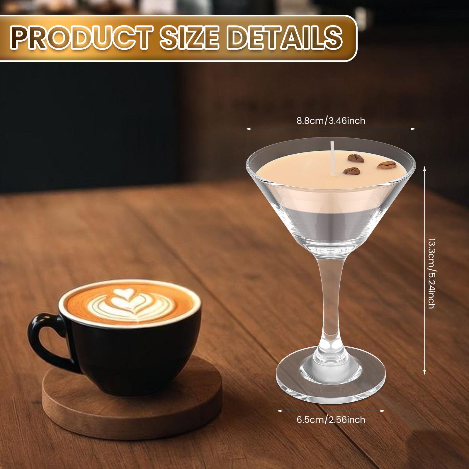 1Pc Scented Candles Espresso M - Beeswax Taper Candle ulasan dan harga