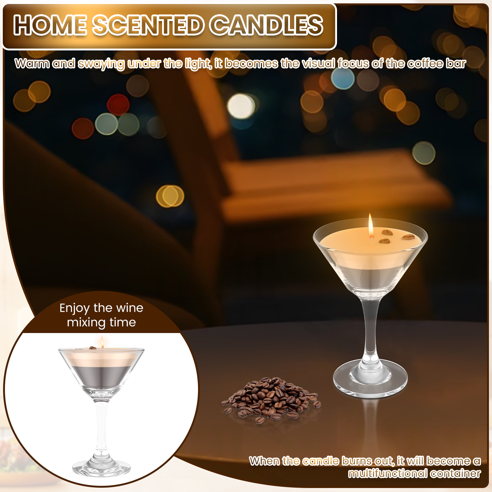 1Pc Scented Candles Espresso M - Beeswax Taper Candle ulasan dan harga