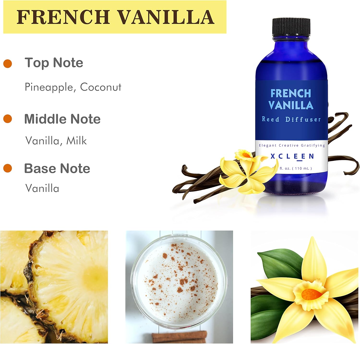 Vanilla Coconut Milk Reed Diff - Home Fragrance Vanilla Reed Diffuser ulasan dan harga